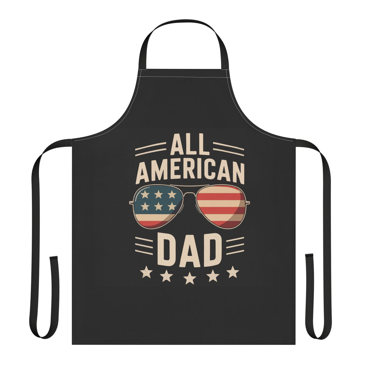 Patriotic BBQ Apron for Dads - Perfect for Grilling, Father's Day Gift, All-American Vibes