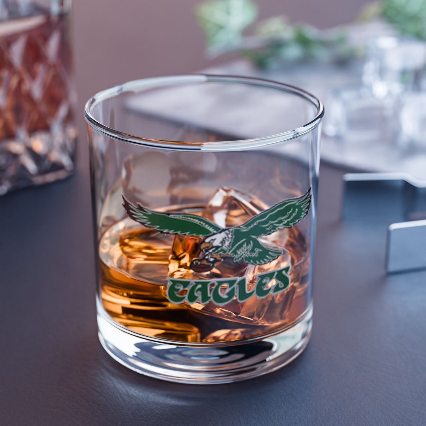 Eagle 10oz Rocks Glass | Vintage Football Whiskey Tumbler