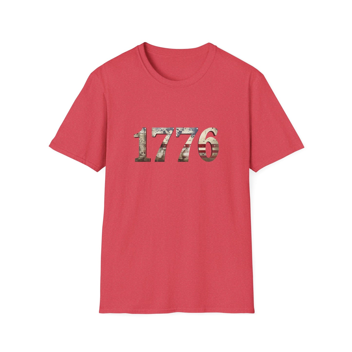 Distressed 1776 Unisex T-Shirt for 4th of July Celebration, Patriotic Tee, Vintage Independence Day Shirt, America Birthday Apparel,