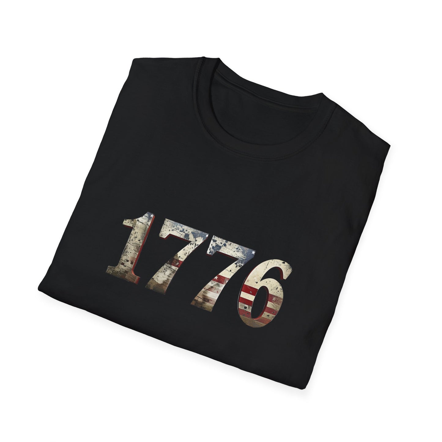 Distressed 1776 Unisex T-Shirt for 4th of July Celebration, Patriotic Tee, Vintage Independence Day Shirt, America Birthday Apparel,