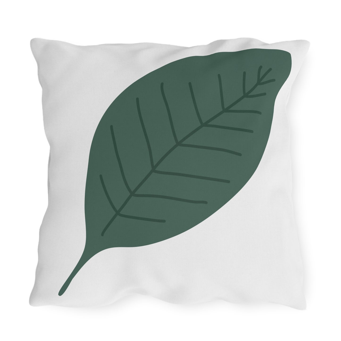 Leaf Botanical Outdoor Pillow – Tropical Green Patio Cushion