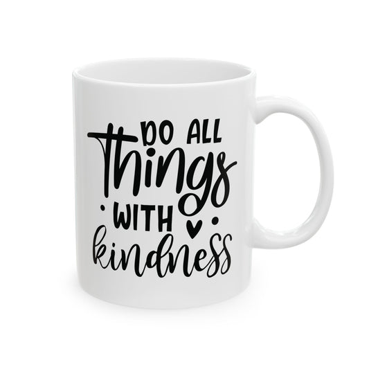 Motivational Ceramic Mug Inspirational Coffee Cup Kindness Quote Positive Words Gift
