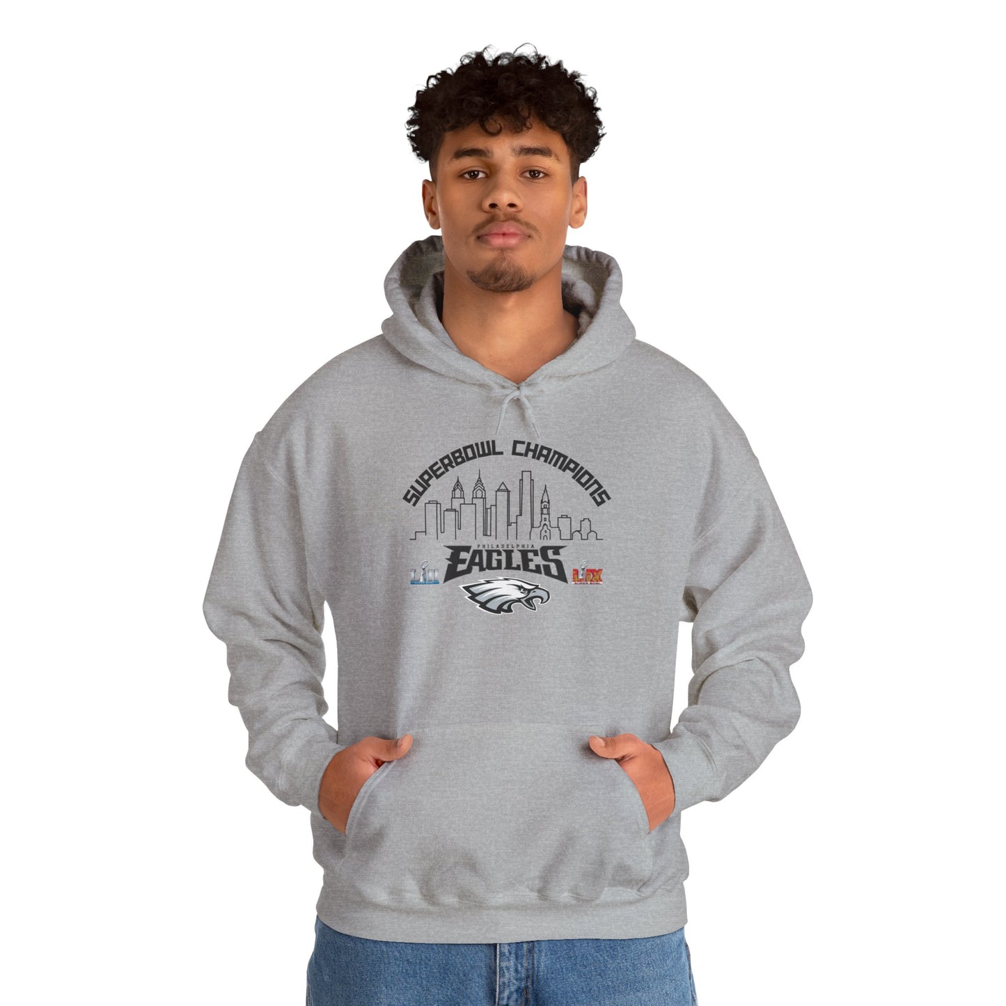Philadelphia Football Super Bowl Champions Hoodie, Philly Skyline Football Sweatshirt, Philadelphia Fan Gear