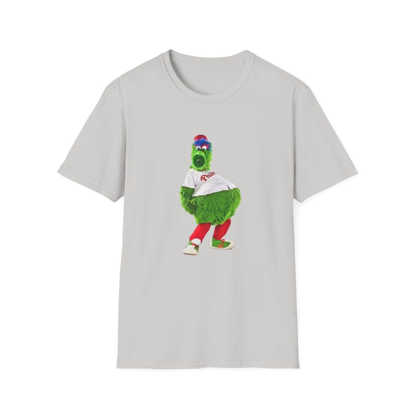 Cartoon Baseball Mascot T-Shirt | Funny Green Character Tee for Sports Lovers