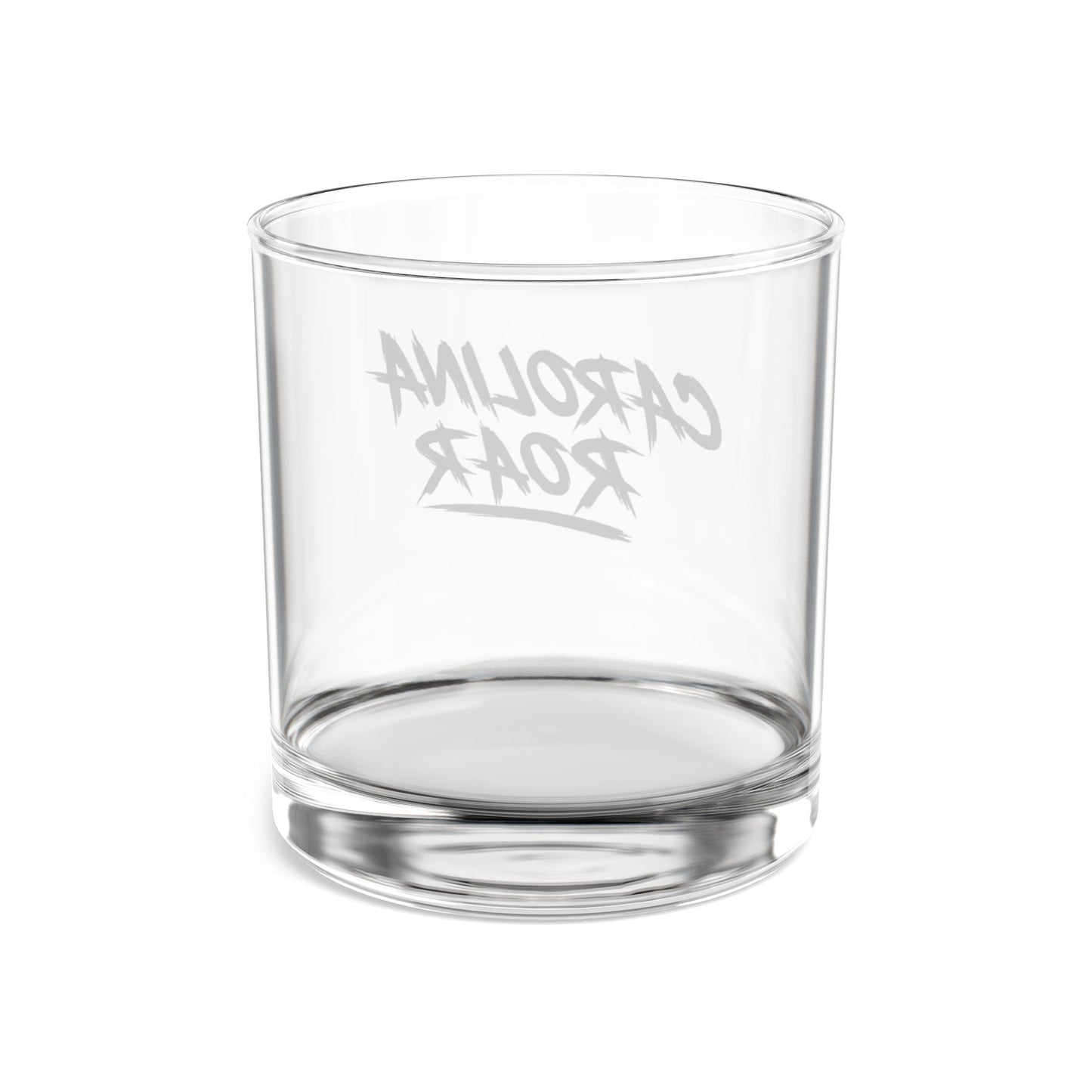 Carolina Rocks Glass | Sports Fan Barware | Whiskey Glass