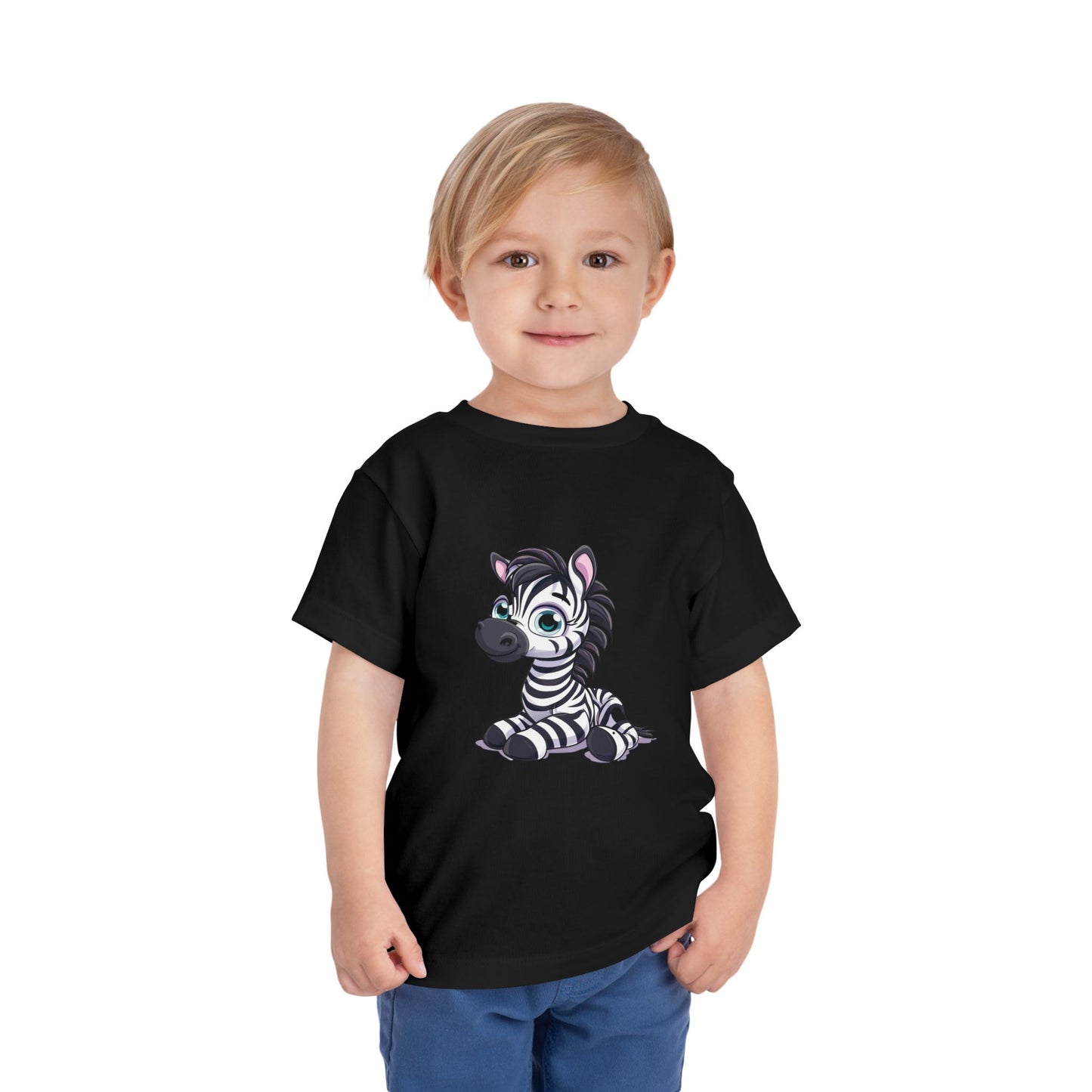 Zebra Toddler & Kids T-Shirt – Cute Safari Animal Graphic Tee for Kids, Jungle Zoo Shirt