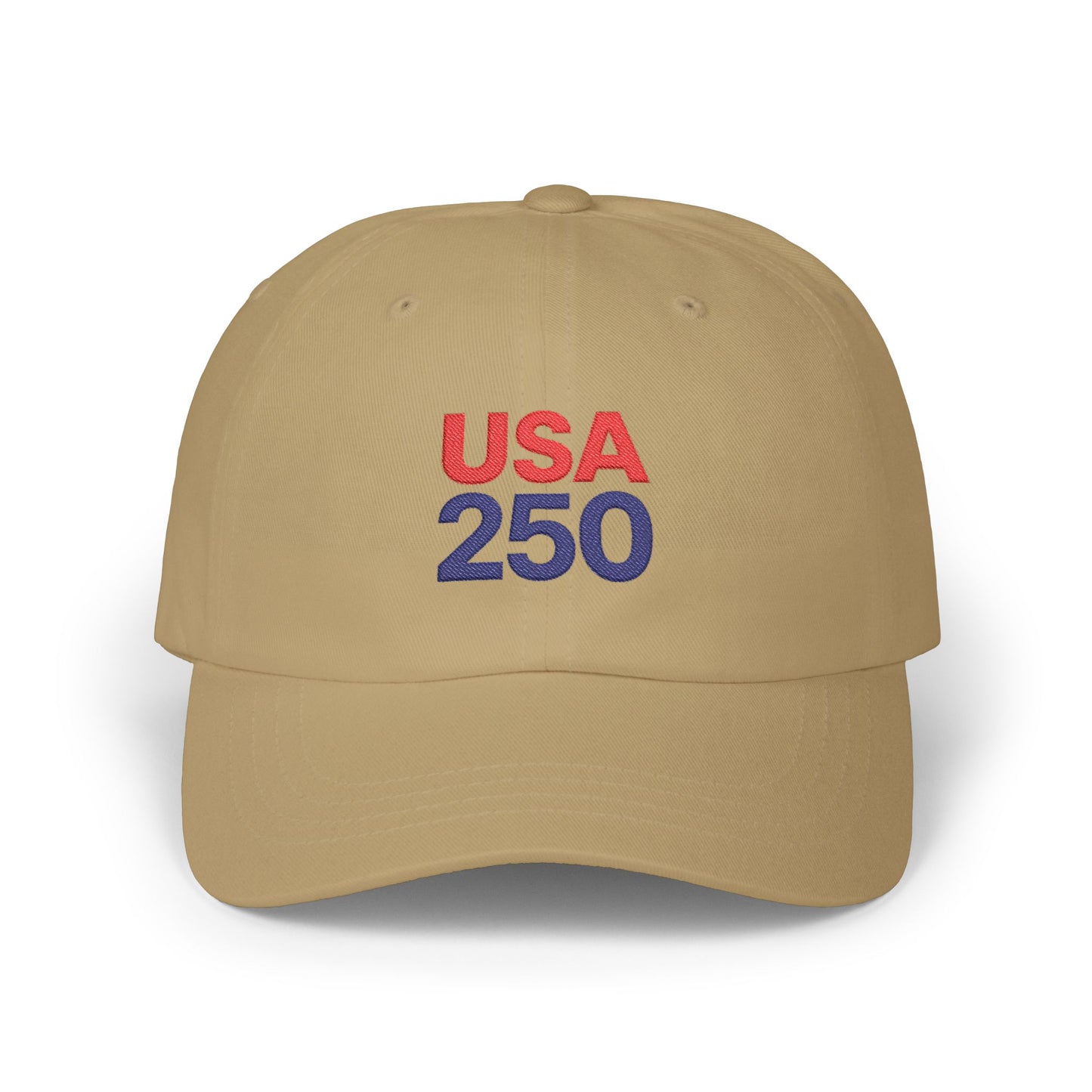 USA 250 Embroidered Dad Hat, Classic Patriotic Cap, Celebrate 250 Years of USA