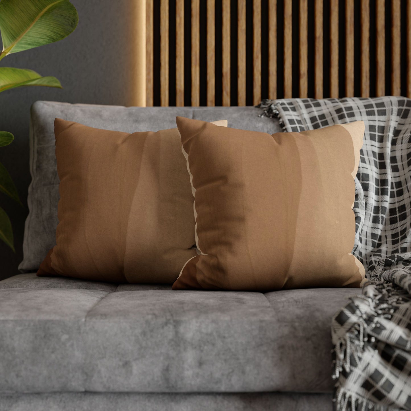 Faux Suede Square Pillowcase