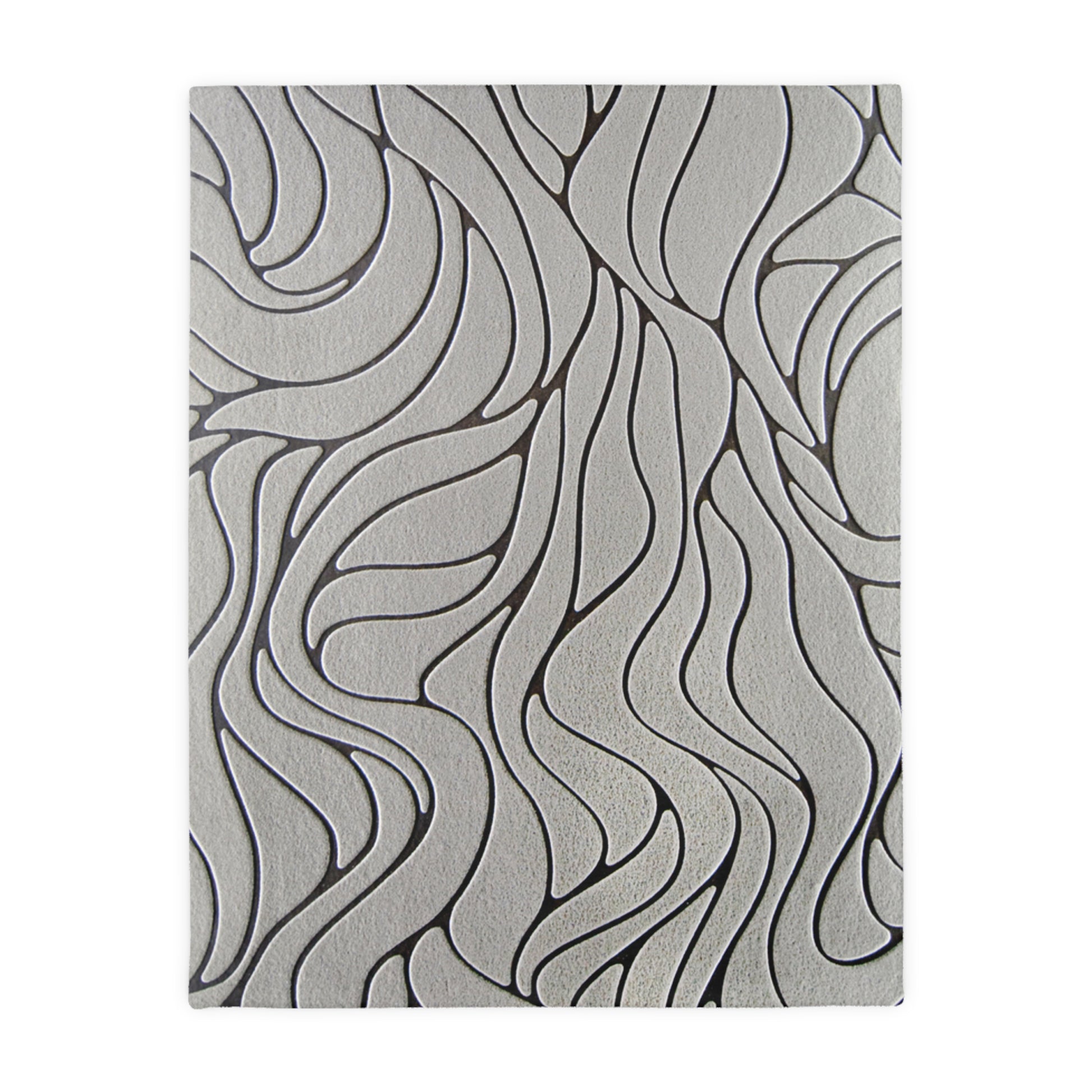 Textured surface with wavy pattern on a white background