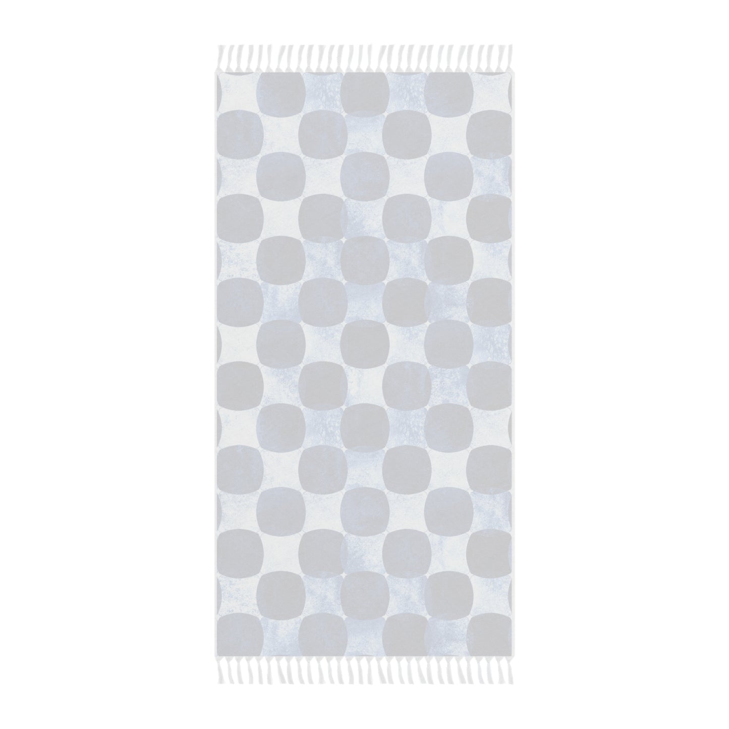 Indigo Watercolor Dot Boho Beach Cloth | Fringe Beach Towel
