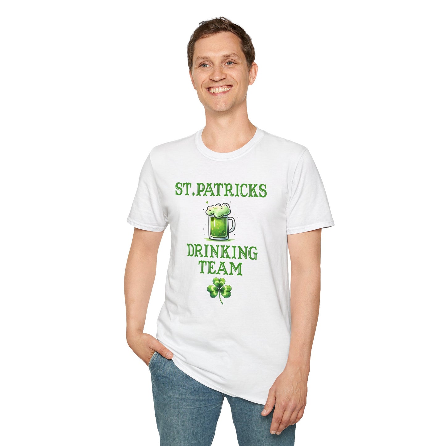 St. Patrick’s Drinking Team T-Shirt – Funny Irish Beer Shirt – St Patrick’s Day Party Tee – Shamrock Beer Graphic Shirt