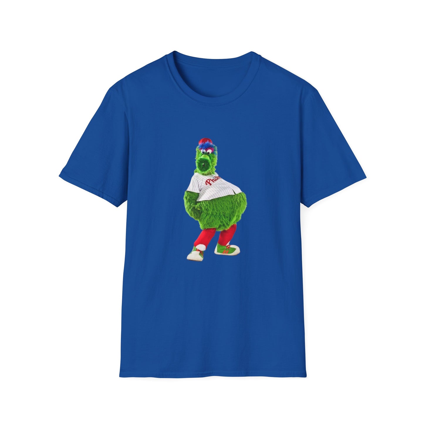 Cartoon Baseball Mascot T-Shirt | Funny Green Character Tee for Sports Lovers