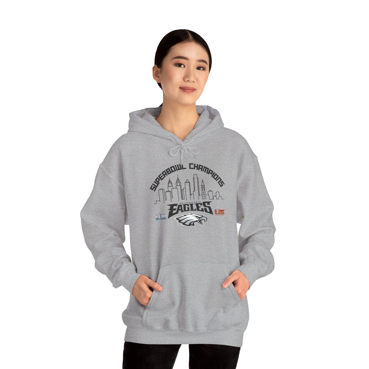 Philadelphia Football Super Bowl Champions Hoodie, Philly Skyline Football Sweatshirt, Philadelphia Fan Gear