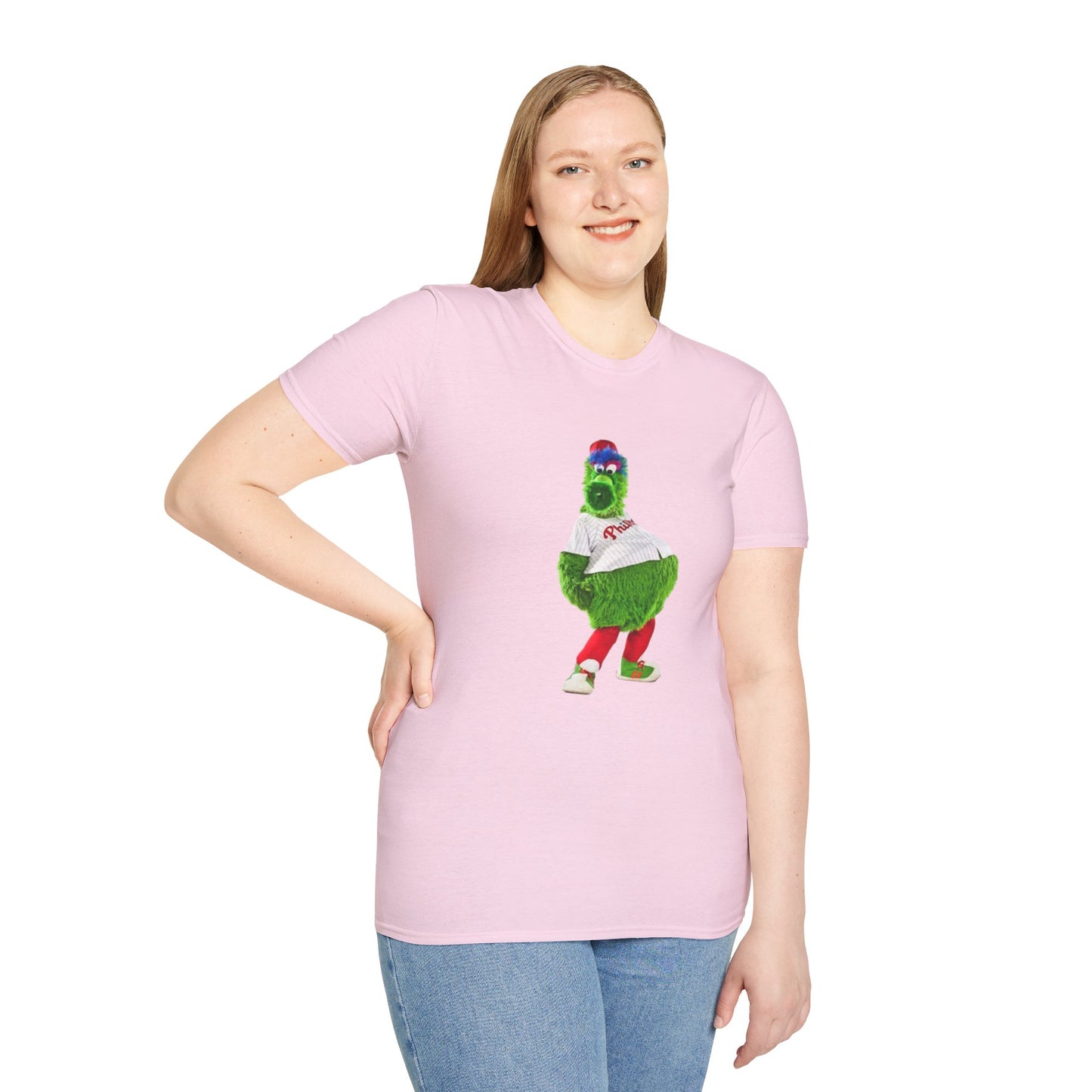 Cartoon Baseball Mascot T-Shirt | Funny Green Character Tee for Sports Lovers