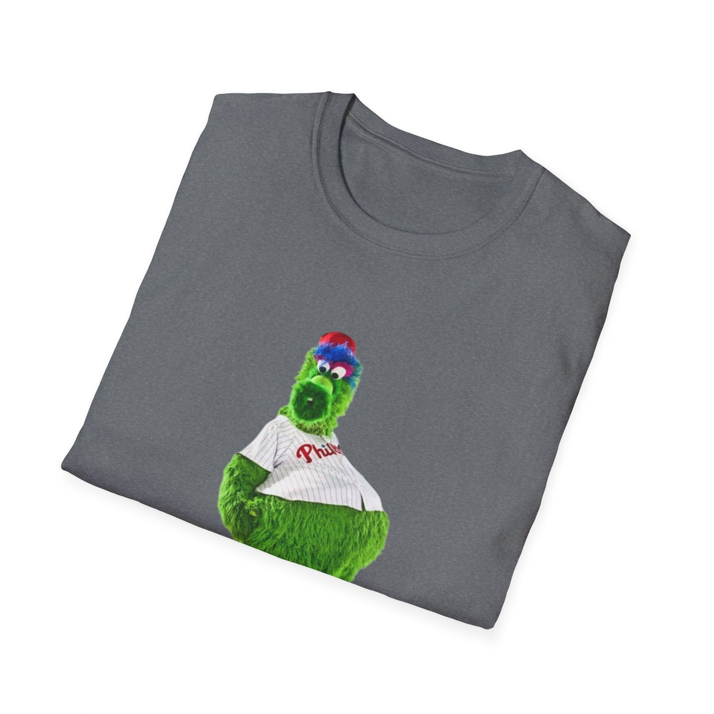 Cartoon Baseball Mascot T-Shirt | Funny Green Character Tee for Sports Lovers
