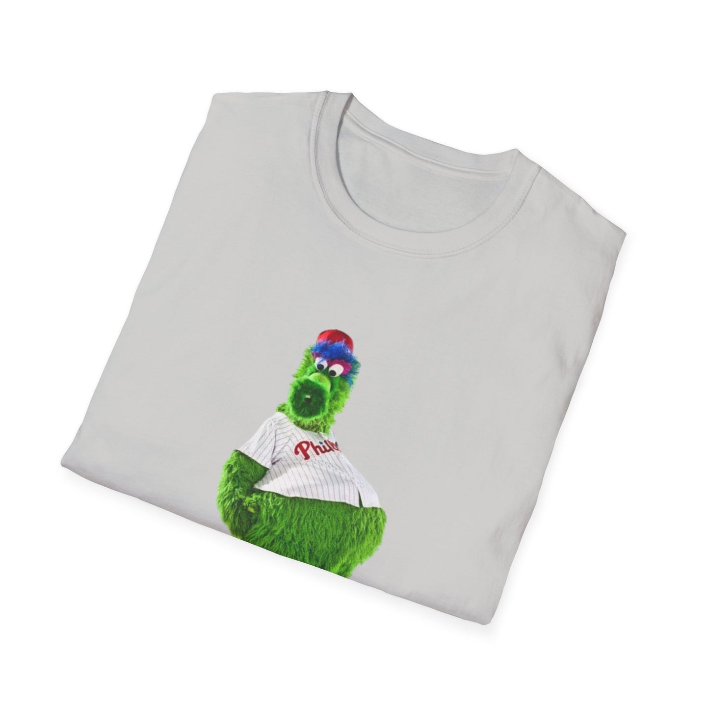 Cartoon Baseball Mascot T-Shirt | Funny Green Character Tee for Sports Lovers