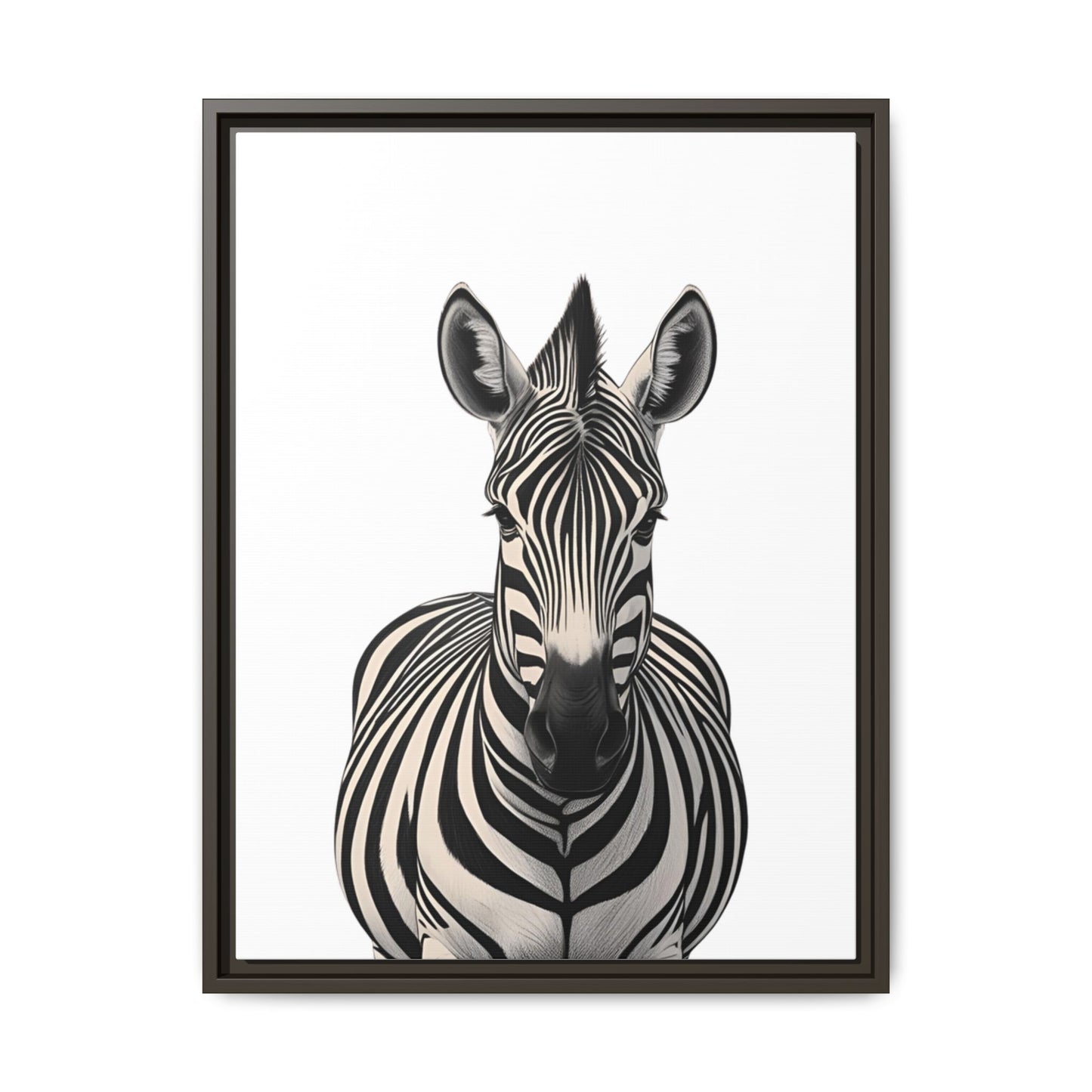 Striking Zebra Wall Art Black & White Wildlife Photography Print, Safari Animal Home Decor, Zebra Lover Nursery Room Gift