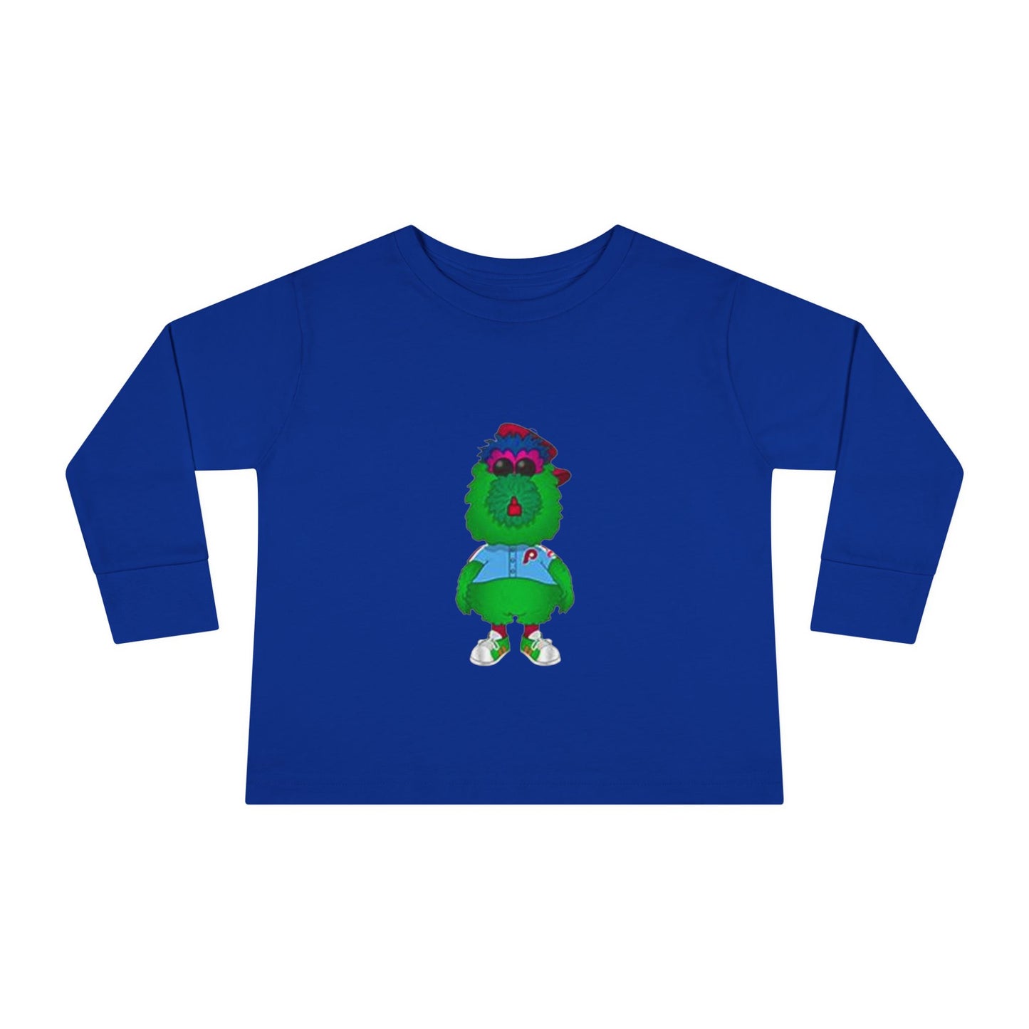 Cartoon Monster Toddler Long Sleeve Tee | Funny Baseball Fan Shirt