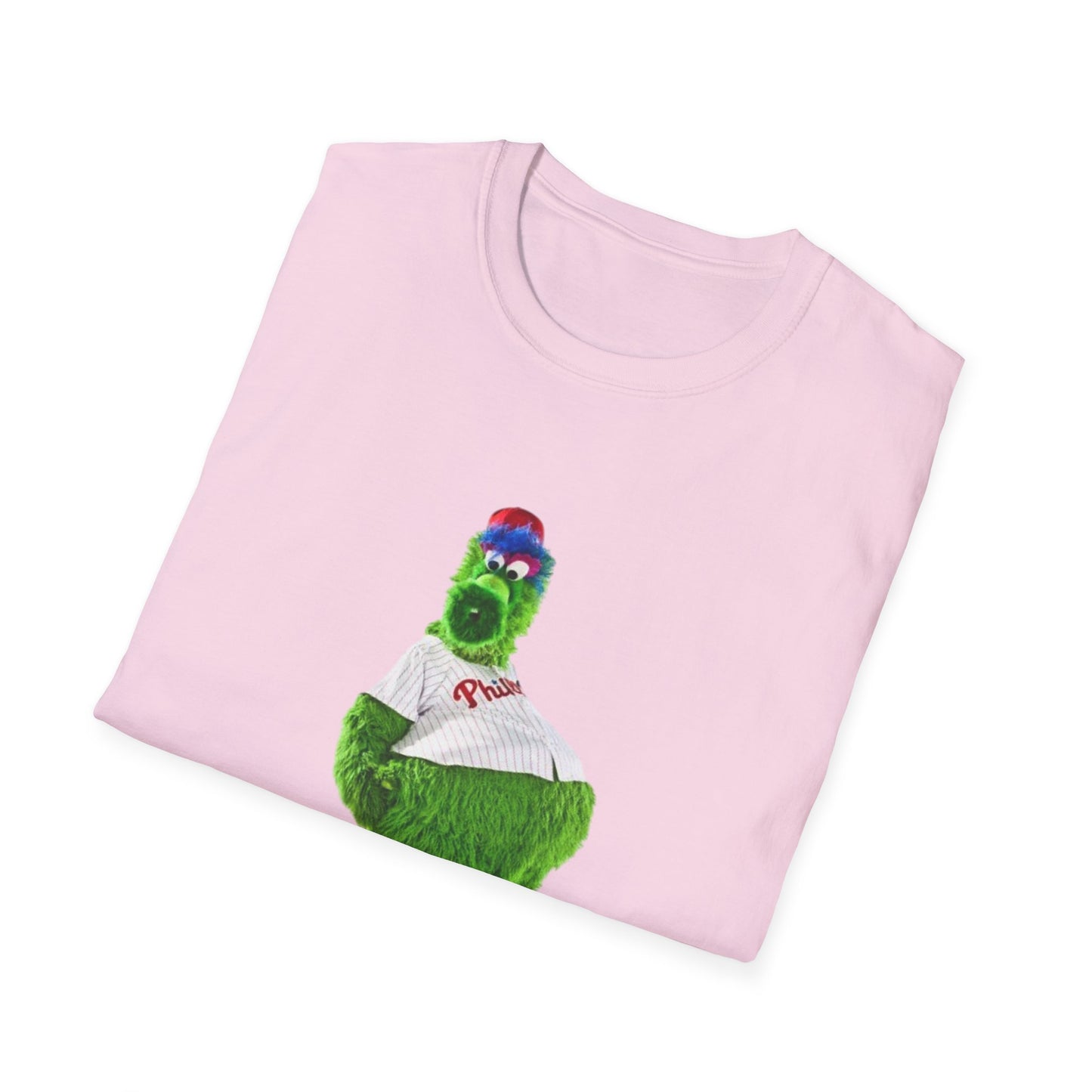 Cartoon Baseball Mascot T-Shirt | Funny Green Character Tee for Sports Lovers