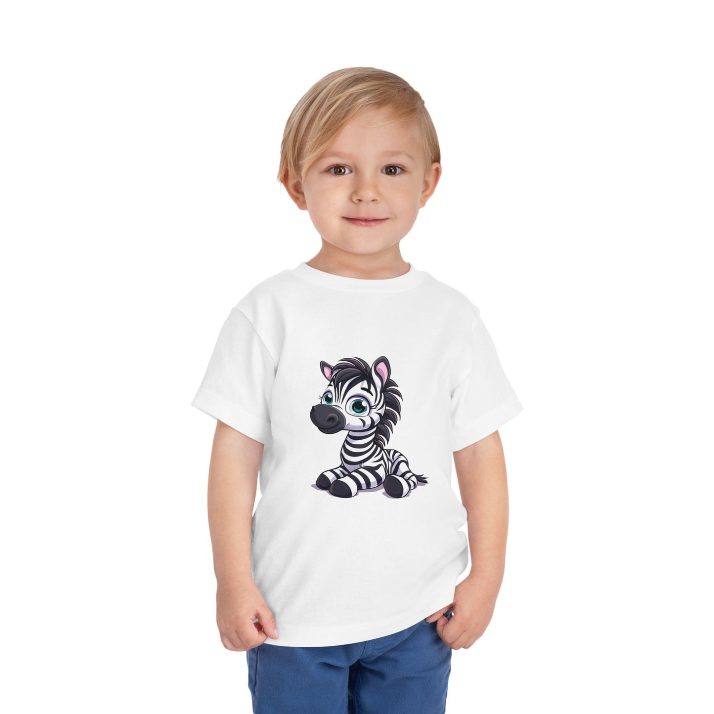 Zebra Toddler & Kids T-Shirt – Cute Safari Animal Graphic Tee for Kids, Jungle Zoo Shirt