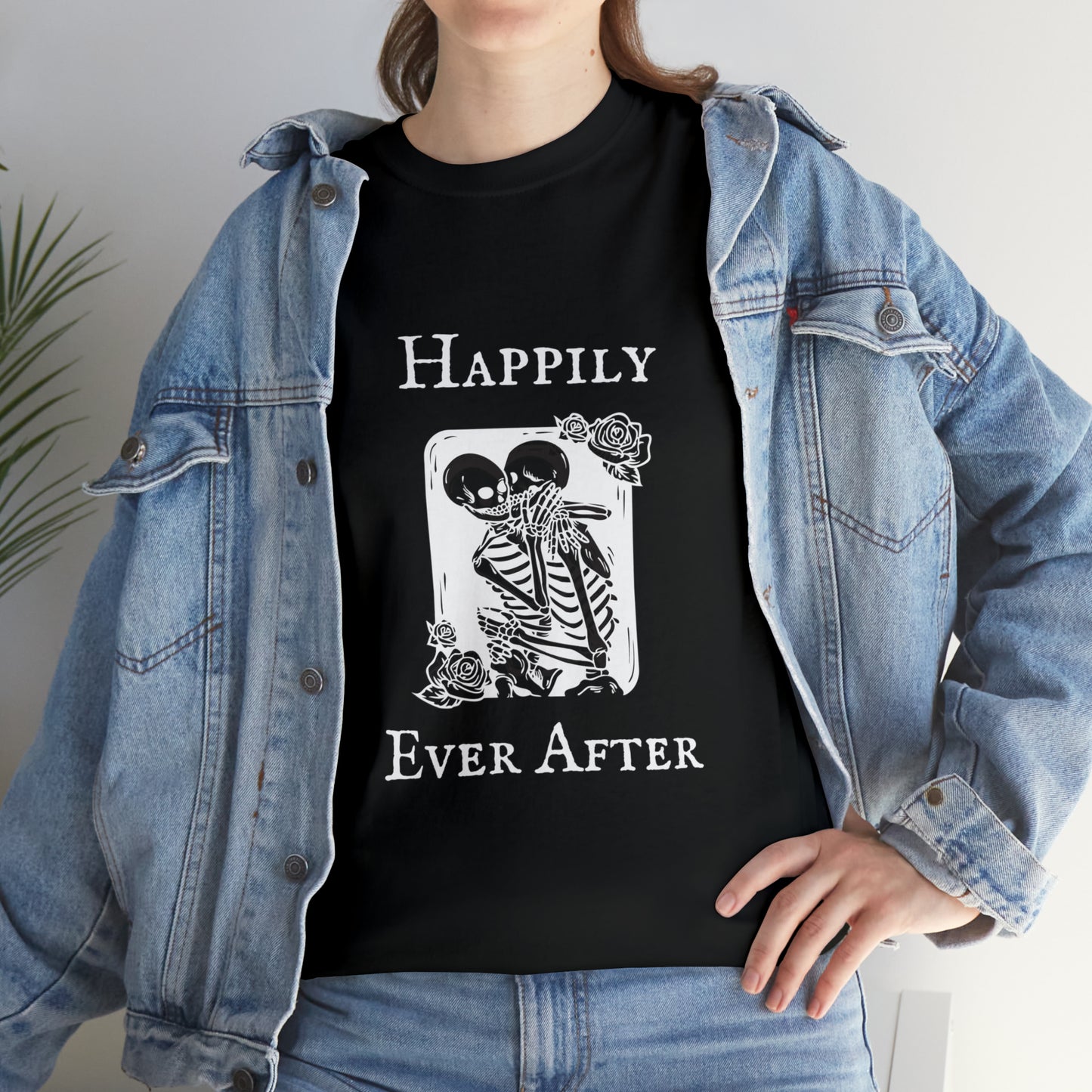 Halloween Skeleton Couple Love T-Shirt Anniversary Wedding Engagement