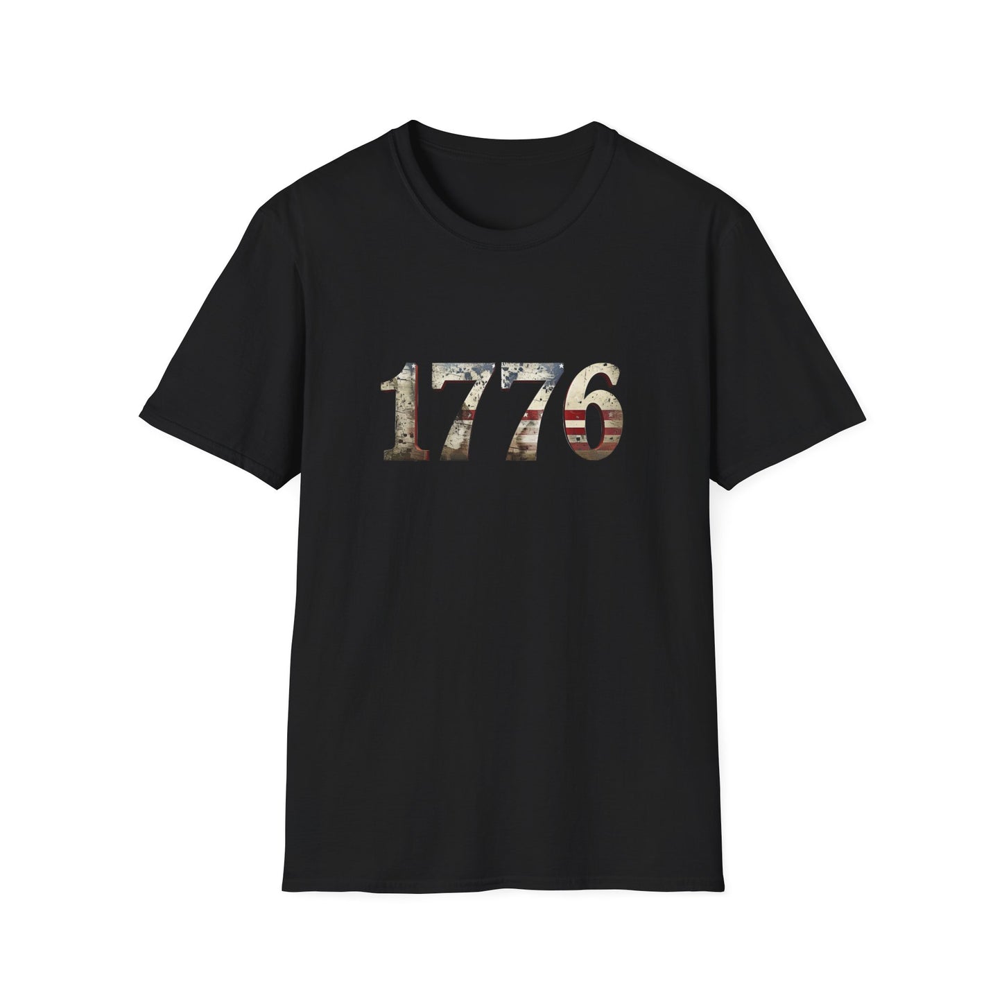 Distressed 1776 Unisex T-Shirt for 4th of July Celebration, Patriotic Tee, Vintage Independence Day Shirt, America Birthday Apparel,