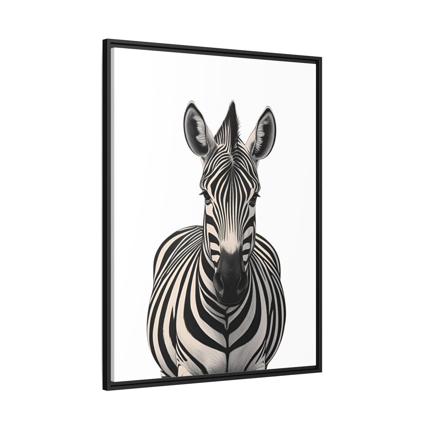 Striking Zebra Wall Art Black & White Wildlife Photography Print, Safari Animal Home Decor, Zebra Lover Nursery Room Gift