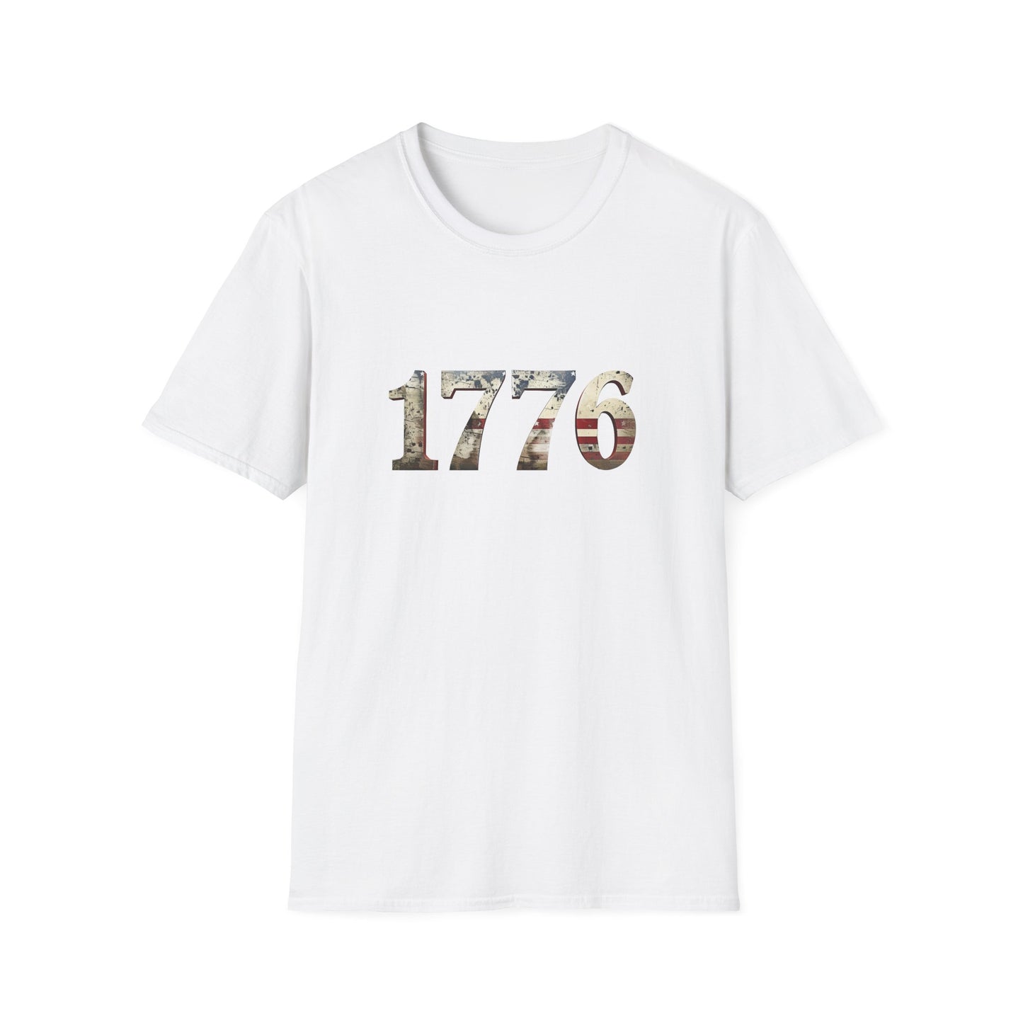 Distressed 1776 Unisex T-Shirt for 4th of July Celebration, Patriotic Tee, Vintage Independence Day Shirt, America Birthday Apparel,