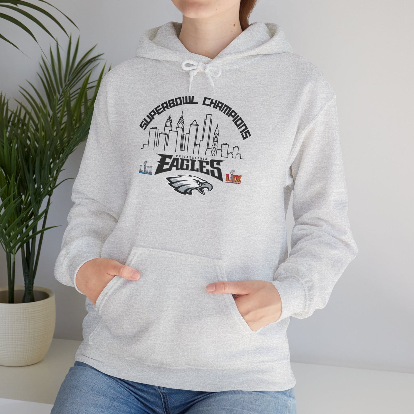 Philadelphia Football Super Bowl Champions Hoodie, Philly Skyline Football Sweatshirt, Philadelphia Fan Gear