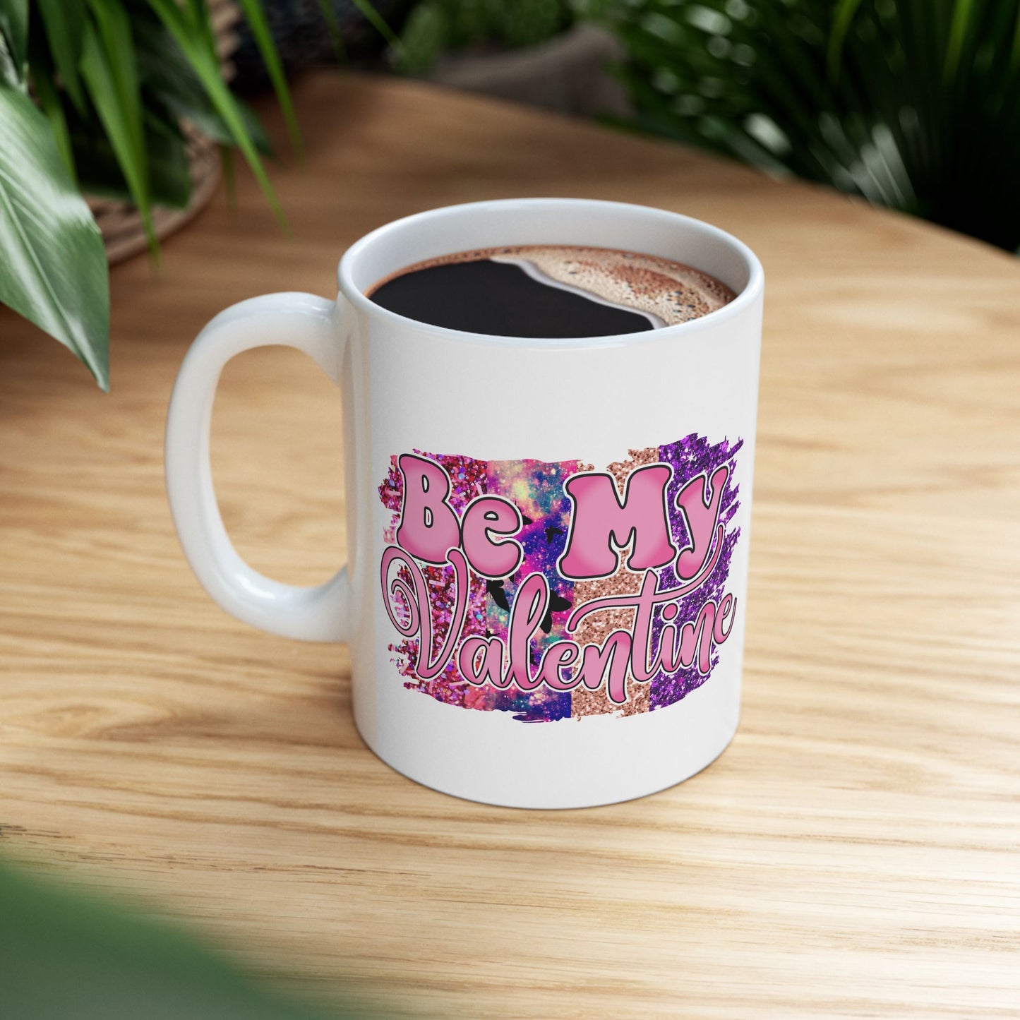 Valentine's Day Ceramic Mug, Be My Valentine Mug,Valentine's Day Gift