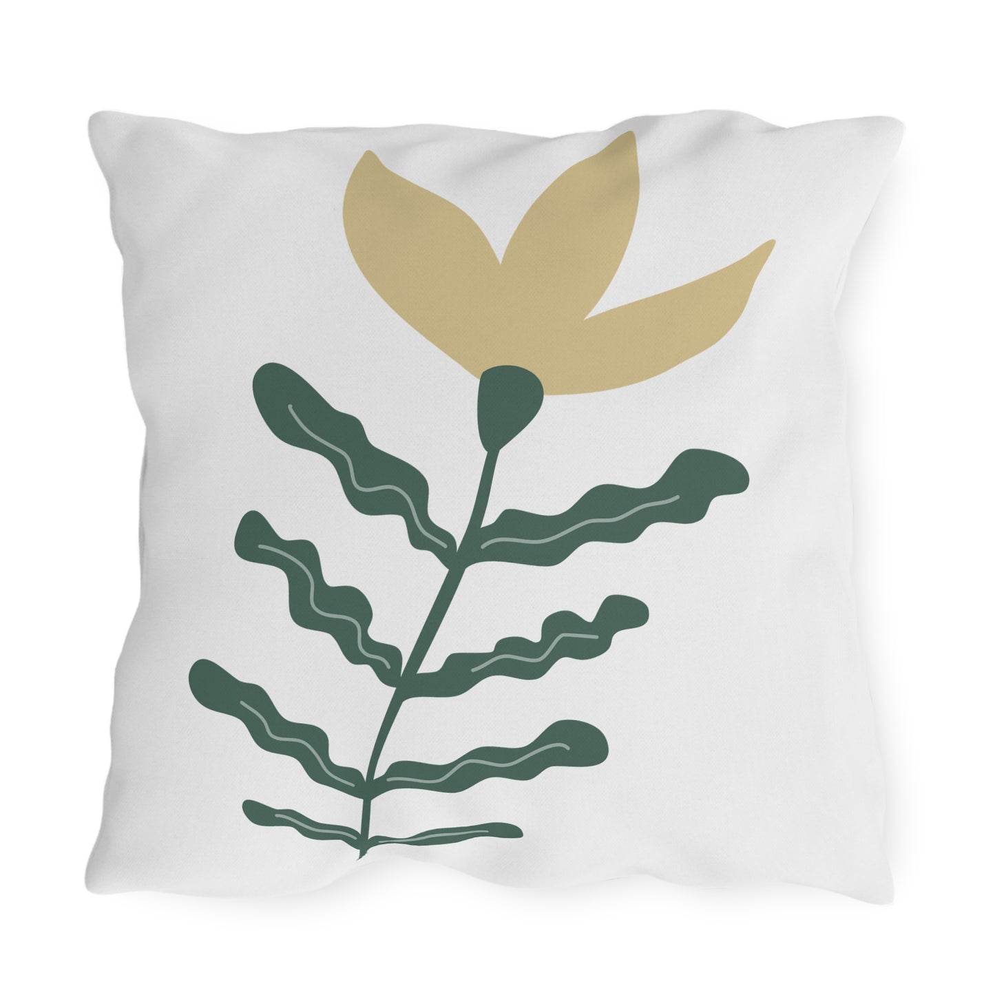 Floral Outdoor Throw Pillow | Garden Patio Decorative Cushion