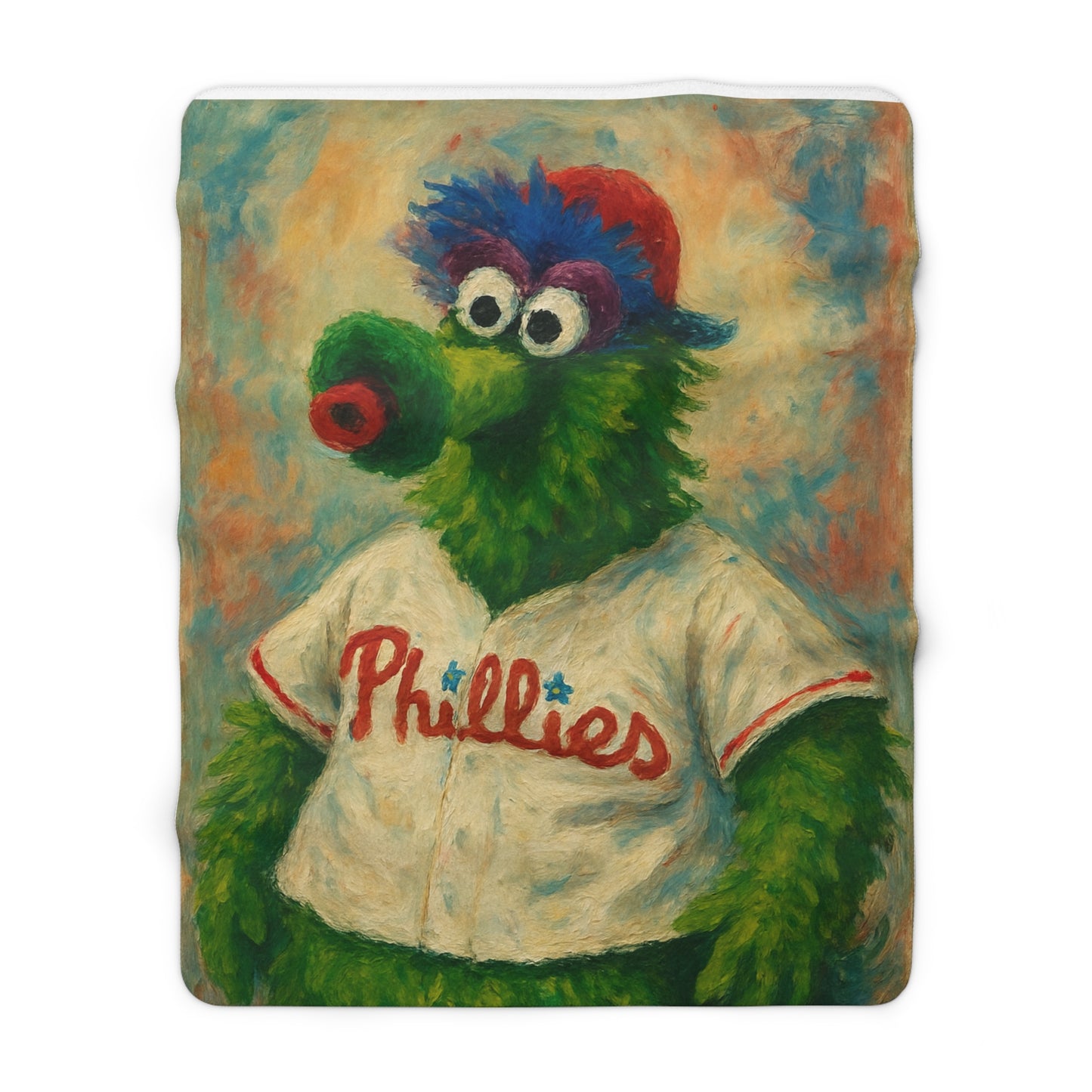 Baseball Cartoon Mascot Blanket – Cozy Sports Fan Throw