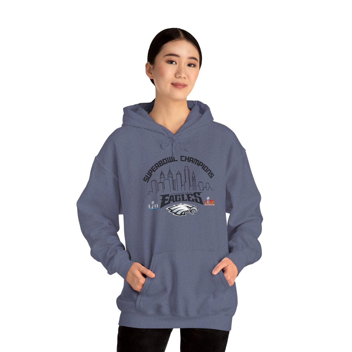 Philadelphia Football Super Bowl Champions Hoodie, Philly Skyline Football Sweatshirt, Philadelphia Fan Gear