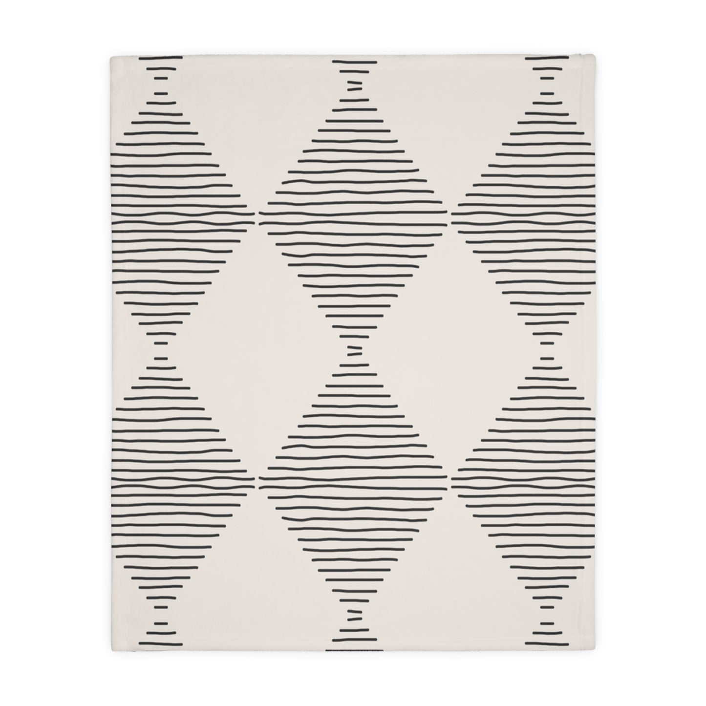Rug with geometric pattern on a white background