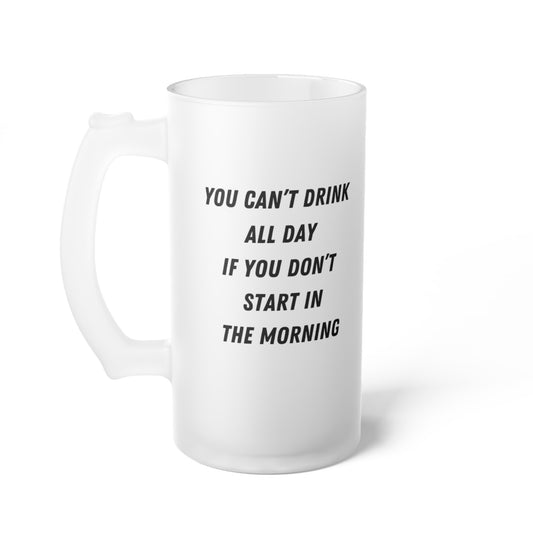 Frosted Glass Beer Mug St Patrick's Day Beer Stein Oktoberfest Beer Mug