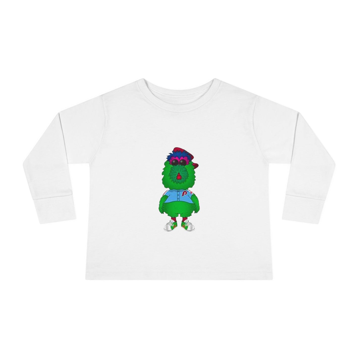 Cartoon Monster Toddler Long Sleeve Tee | Funny Baseball Fan Shirt