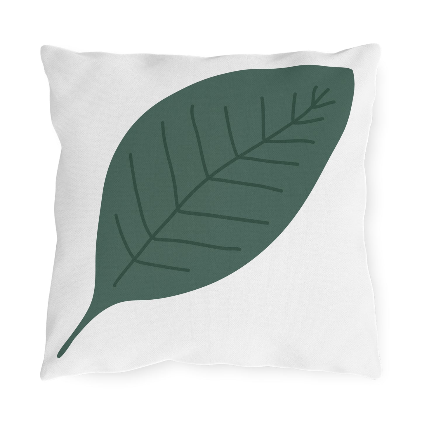 Leaf Botanical Outdoor Pillow – Tropical Green Patio Cushion