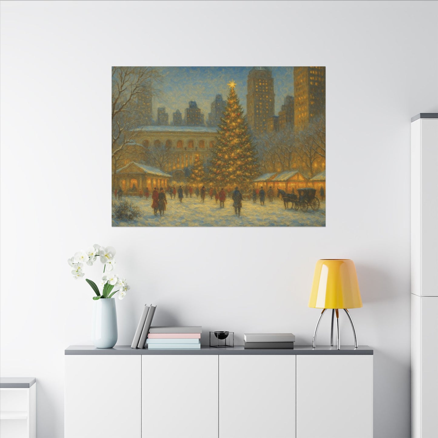 Bryant Park Christmas Tree Canvas – NYC Holiday Magic