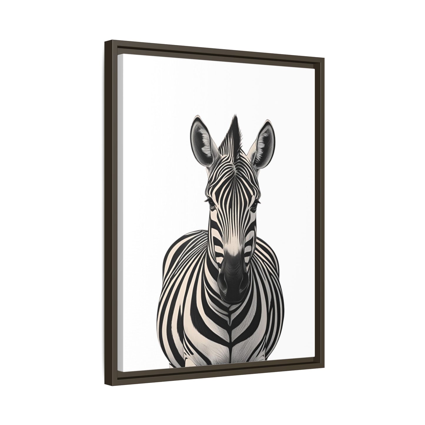 Striking Zebra Wall Art Black & White Wildlife Photography Print, Safari Animal Home Decor, Zebra Lover Nursery Room Gift