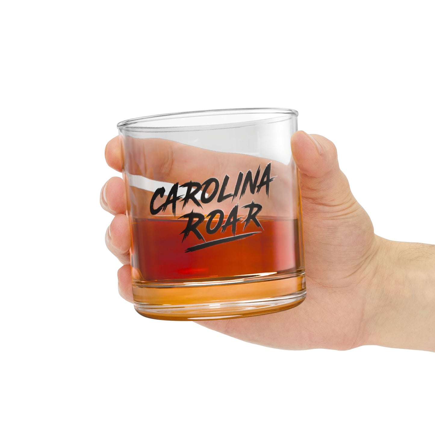 Carolina Rocks Glass | Sports Fan Barware | Whiskey Glass