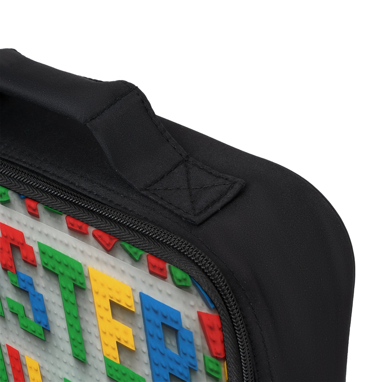 Lunch Bag, Toy Brick Design for Master Builder, Kids Lunchbox, Back to School Bag