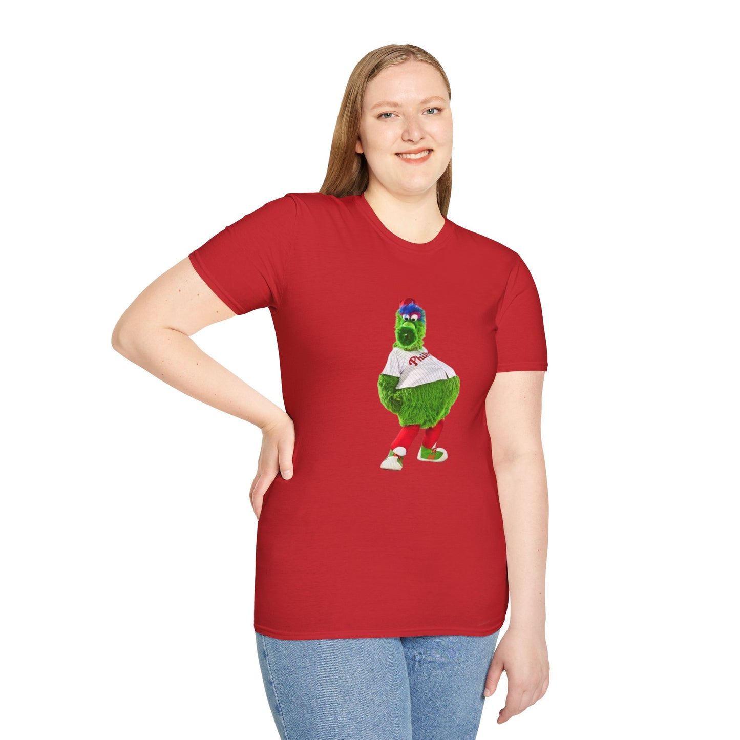 Cartoon Baseball Mascot T-Shirt | Funny Green Character Tee for Sports Lovers