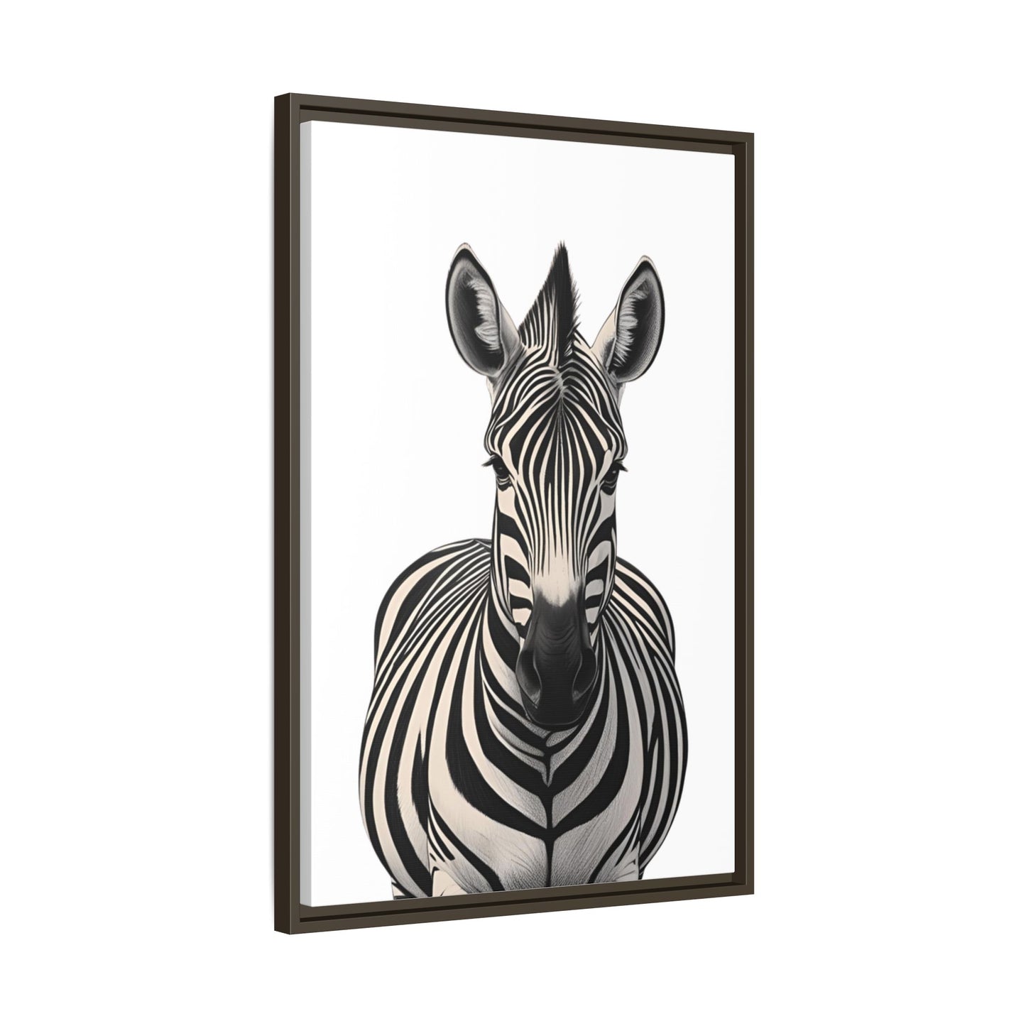 Striking Zebra Wall Art Black & White Wildlife Photography Print, Safari Animal Home Decor, Zebra Lover Nursery Room Gift