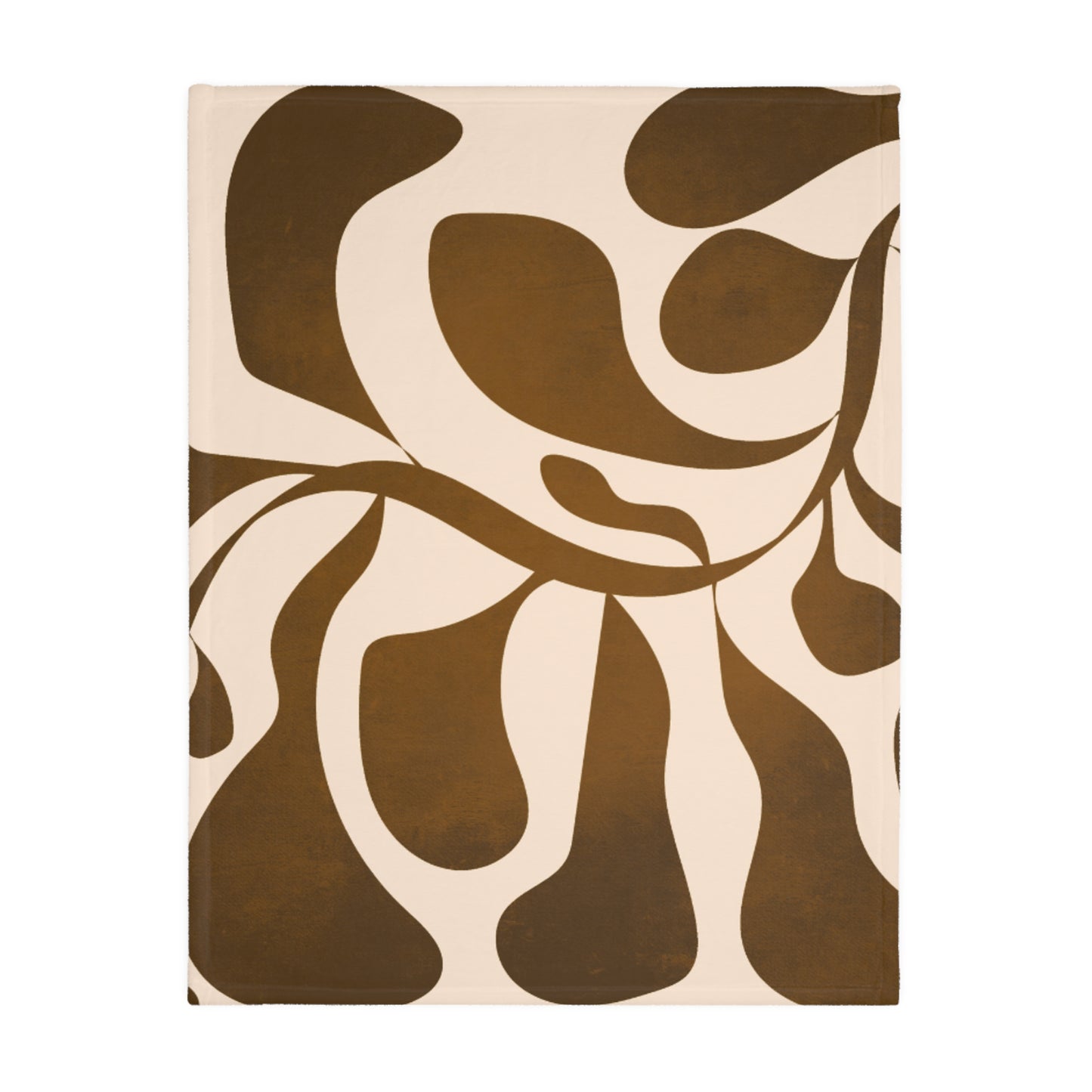Modern Abstract Microfiber Throw Blanket | Neutral Boho Minimalist Decor