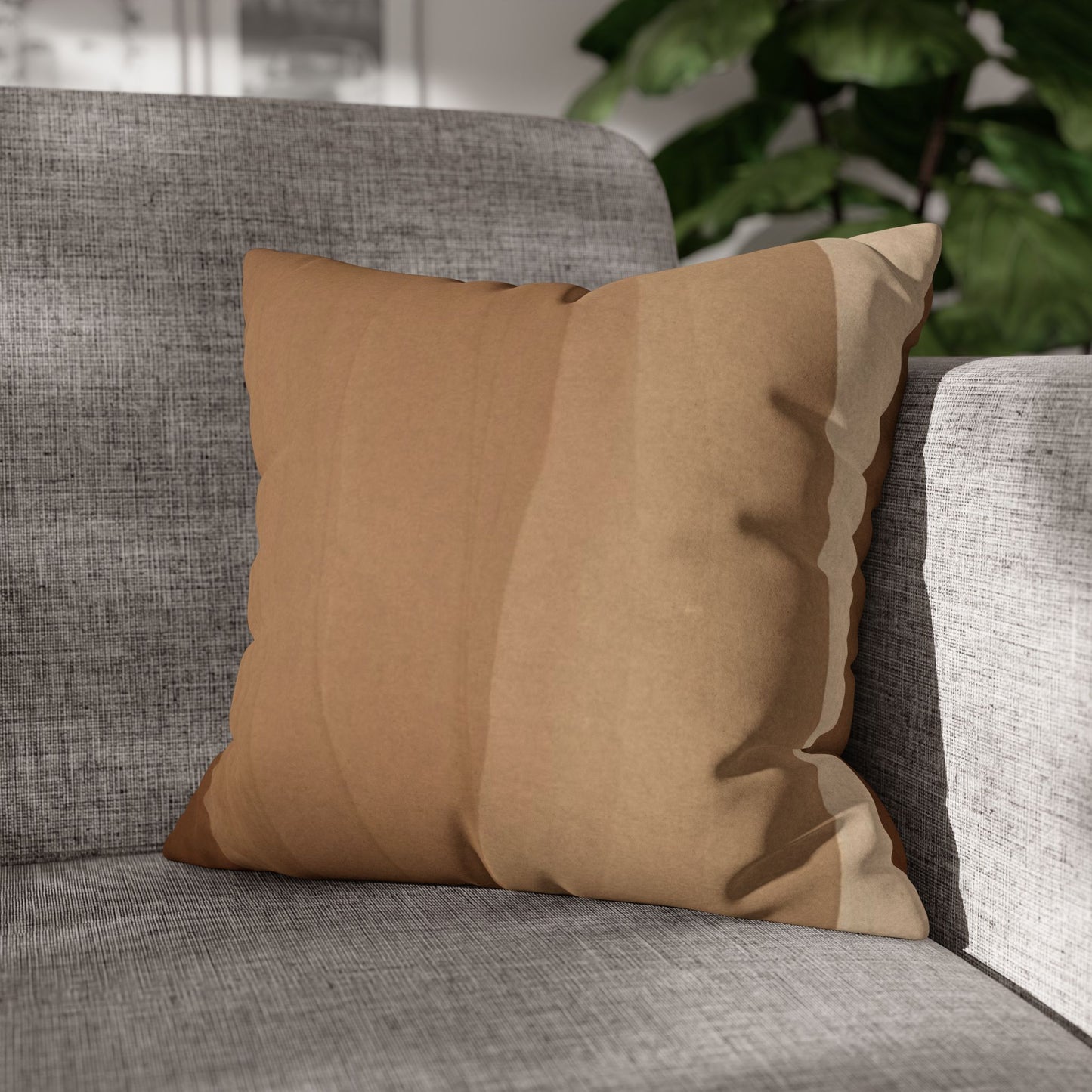 Faux Suede Square Pillowcase
