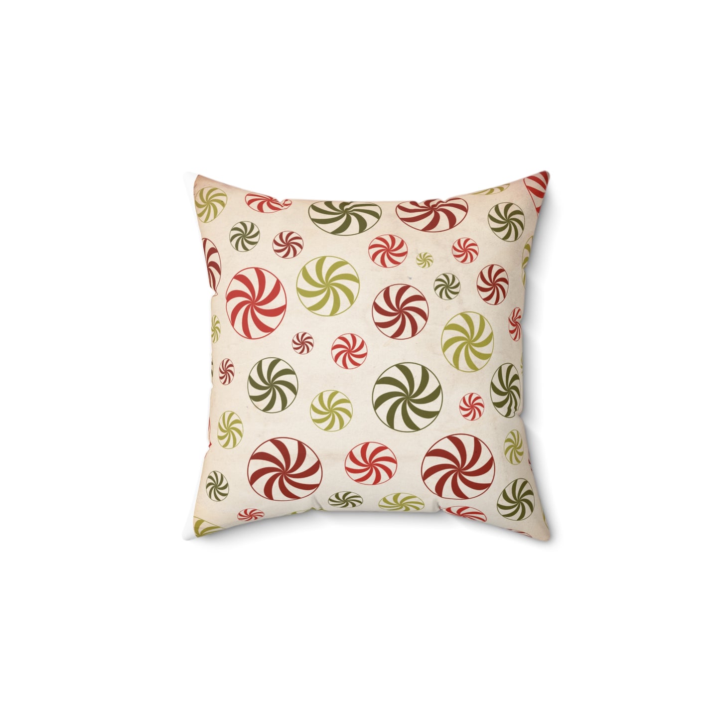 Peppermint Candy Christmas Pillow | Cozy Festive Holiday Decor