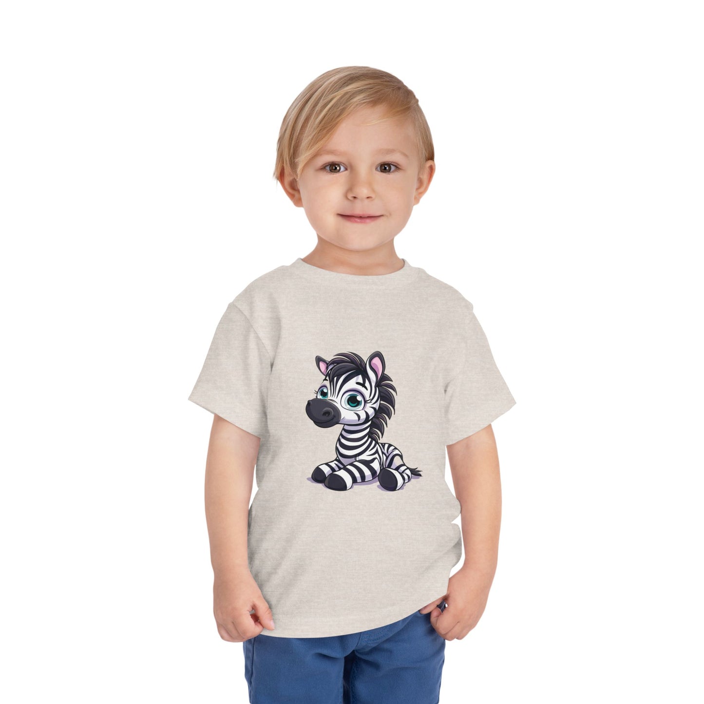 Zebra Toddler & Kids T-Shirt – Cute Safari Animal Graphic Tee for Kids, Jungle Zoo Shirt