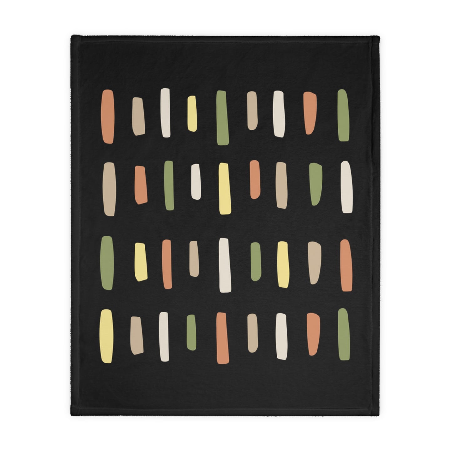 Abstract Dashes Pattern Blanket | Velveteen Microfiber Blanket