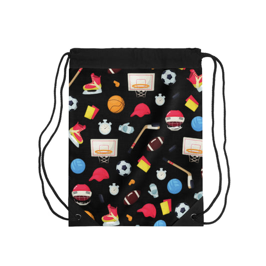 Kids Sports Drawstring Bag | Colorful Cartoon Gym Sack