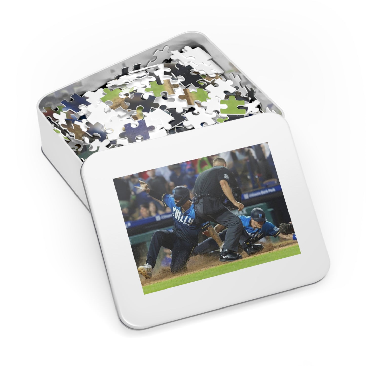Nick Castellanos & J.T. Realmuto Double Slide Puzzle | Phillies Baseball Puzzle 500 1000 2000 Pieces | Collectible Tin | Fan Gift